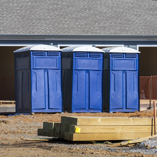 how can i report damages or issues with the portable toilets during my rental period in Aurelius Michigan